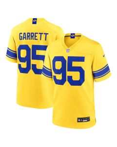 Men's Los Angeles Rams #95 Myles Garrett Classic Sol Game Jersey