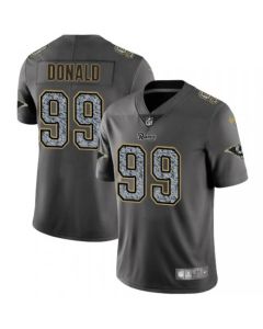 Men's Los Angeles Rams #99 Aaron Donald 2019 Gray Fashion Static Limited Stitched NFL Jersey