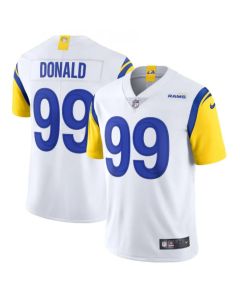 Men's Los Angeles Rams #99 Aaron Donald 2021 White Vapor Untouchable Limited Alternate Stitched Jersey