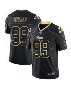 Men's Los Angeles Rams #99 Aaron Donald Black 2018 Lights Out Color Rush Limited Stitched NFL Jersey