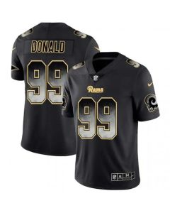 Men's Los Angeles Rams #99 Aaron Donald Black 2019 Smoke Fashion Limited Stitched NFL Jersey