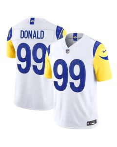 Men's Los Angeles Rams #99 Aaron Donald White Vapor F.U.S.E. Sewn Down Limited Jersey (White)