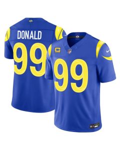 Men's Los Angeles Rams #99 Aaron Donald Royal 2026 F.U.S.E. With 4- Star C Patch Vapor Limited Jersey