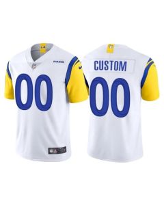Men's Los Angeles Rams Active Player Custom 2021 White Vapor Untouchable Limited Alternate Stitched Jersey