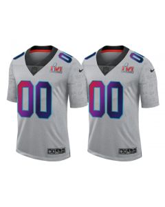 Men's Los Angeles Rams Active Player Custom 2022 Grey Super Bowl LVI Limited Stitched Jersey