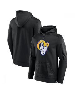 Men's Los Angeles Rams Black On The Ball Pullover Hoodie