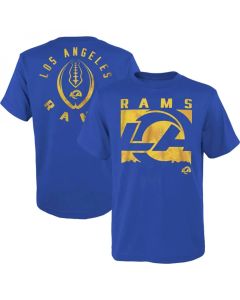 Men's Los Angeles Rams Blue Preschool Liquid Camo Logo T-Shirt