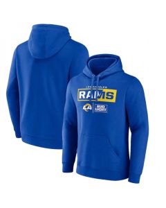 Men's Los Angeles Rams Blue x Bud Light Pullover Hoodie