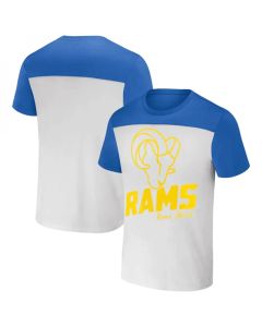 Men's Los Angeles Rams Cream/Blue x Darius Rucker Collection Colorblocked T-Shirt