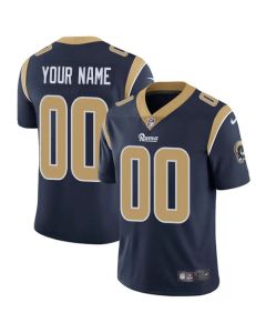 Men's Los Angeles Rams Customized Navy Blue Team Color Vapor Untouchable NFL Stitched Limited Jersey