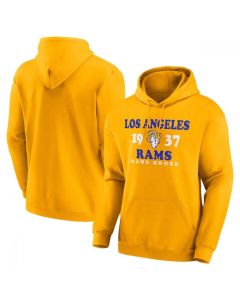 Men's Los Angeles Rams Gold Fierce Competitor Pullover Hoodie