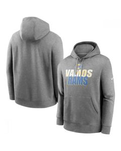 Men's Los Angeles Rams Heathered Charcoal Fan Gear Local Club Pullover Hoodie