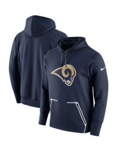 Men's Los Angeles Rams Navy Champ Drive Vapor Speed Pullover Hoodie