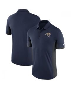Men's Los Angeles Rams Navy Evergreen Polo