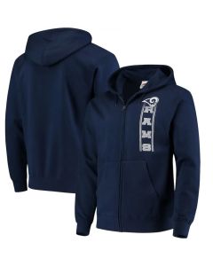 Men's Los Angeles Rams Navy Hook and Ladder Full-Zip NFL Hoodie