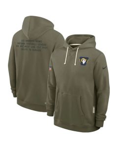 Men's Los Angeles Rams Olive 2025 Salute to Service Pullover Hoodie