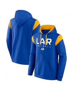 Men's Los Angeles Rams Royal Call The Shot Pullover Hoodie