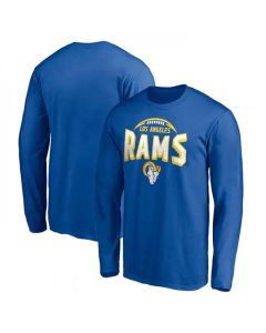 Men's Los Angeles Rams Royal Clamp Down Long Sleeve T-Shirt