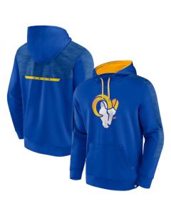 Men's Los Angeles Rams Royal Defender Evo Pullover Hoodie