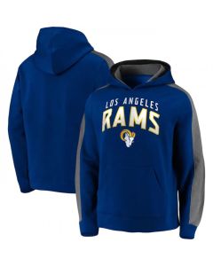 Men's Los Angeles Rams Royal Game Time Arch Pullover Hoodie