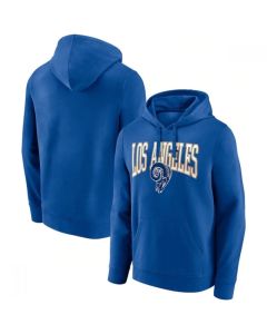 Men's Los Angeles Rams Royal Gridiron Classics Campus Standard Pullover Hoodie