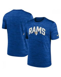 Men's Los Angeles Rams Royal Sideline Velocity Stack Performance T-Shirt