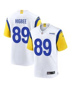 Men's Los Angeles Rams Tyler Higbee White Game Player Jersey (White)