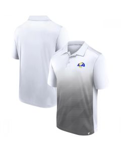 Men's Los Angeles Rams White/Grey Iconic Parameter Sublimated Polo