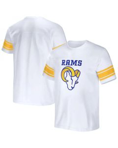 Men's Los Angeles Rams White x Darius Rucker Collection Football Striped T-Shirt