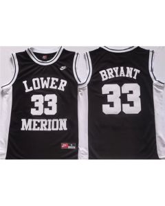 Men's Lower Merion #33 Kobe Bryant Black Stitched Jersey