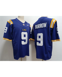 Men's LSU Tigers #9 Joe Burreaux Purple 2023 Stitched Baseball Jersey