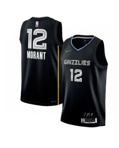Men's Memphis Grizzlies #12 Ja Morant 75th Anniversary Select Series Rookie of the Year Swingman Stitched Jersey