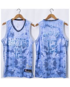 Men's Memphis Grizzlies #12 Ja Morant Blue Stitched Jersey (Style 2)
