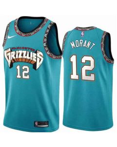 Men's Memphis Grizzlies #12 Ja Morant Blue Stitched Jersey
