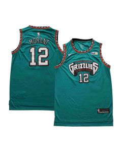 Men's Memphis Grizzlies #12 Ja Morant Green Stitched Basketball Jersey (Green)