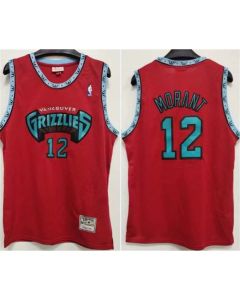 Men's Memphis Grizzlies #12 Ja Morant Red Stitched Jersey