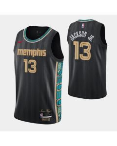 Men's Memphis Grizzlies #13 Jaren Jackson Jr. 2020-21 Black City Edition Stitched NBA Jersey