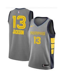 Men's Memphis Grizzlies #13 Jaren Jackson Jr. Grey City Edition Stitched Jersey