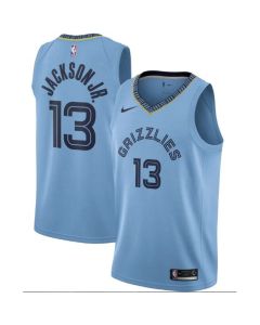 Men's Memphis Grizzlies #13 Jaren Jackson Jr. Light Blue Statement Edition Stitched Jersey
