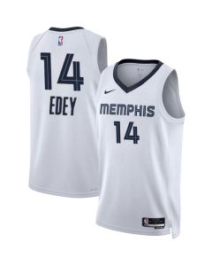 Men's Memphis Grizzlies #14 Zach Edey White 2024 Draft Association Edition Stitched Jersey