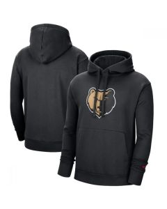 Men's Memphis Grizzlies 2021 Black City Edition Essential Logo Fleece Pullover Hoodie