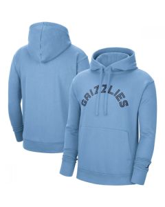 Men's Memphis Grizzlies 2021 Blue City Edition Essential Logo Fleece Pullover Hoodie