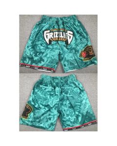 Men's Memphis Grizzlies Aqua Shorts (Run Small) (Style 2)