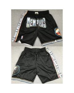 Men's Memphis Grizzlies City Edition Black Shorts (Run Small) (Black)