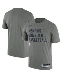 Men's Memphis Grizzlies Heather Gray 2023/24 Sideline Legend Performance Practice T-Shirt
