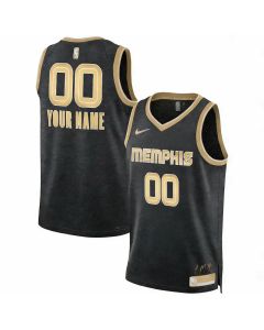 Men's Memphis Grizzlies Nike Black Select Series Swingman Custom Jersey (Black)