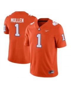 Men's Memphis Tigers #1 Trayvon Mullen Orange Game Jersey