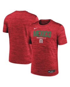 Men's Mexico Baseball Red 2026 World Baseball Classic Velocity Dri-FIT T-Shirt
