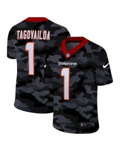 Men's Miami Dolphins #1 Tua Tagovailoa 2020 Camo Limited Stitched NFL Jersey