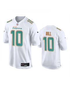Men's Miami Dolphins #10 Tyreek Hill White Fashion Vapor Untouchable Stitched Football Jersey